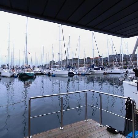 Hausboot Fjord Meeresbrise Mit Dachterrasse In Flensburgo Exterior foto